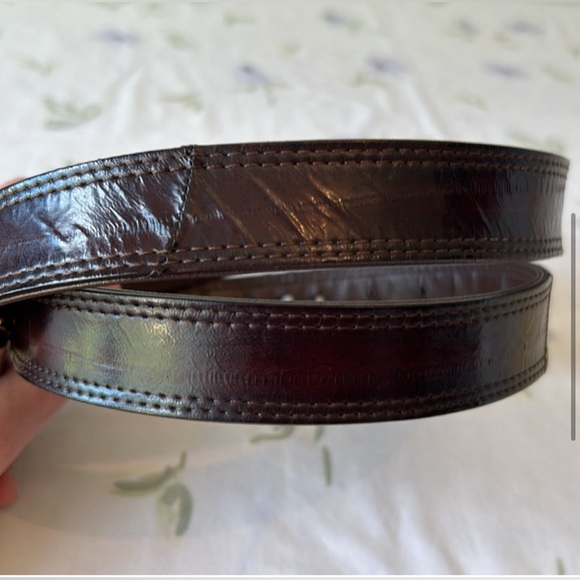 Vintage Genuine Eel Skin Belt - Picture 4 of 13
